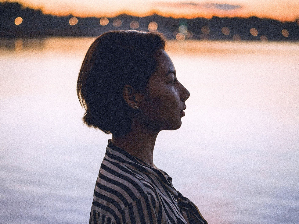woman by water