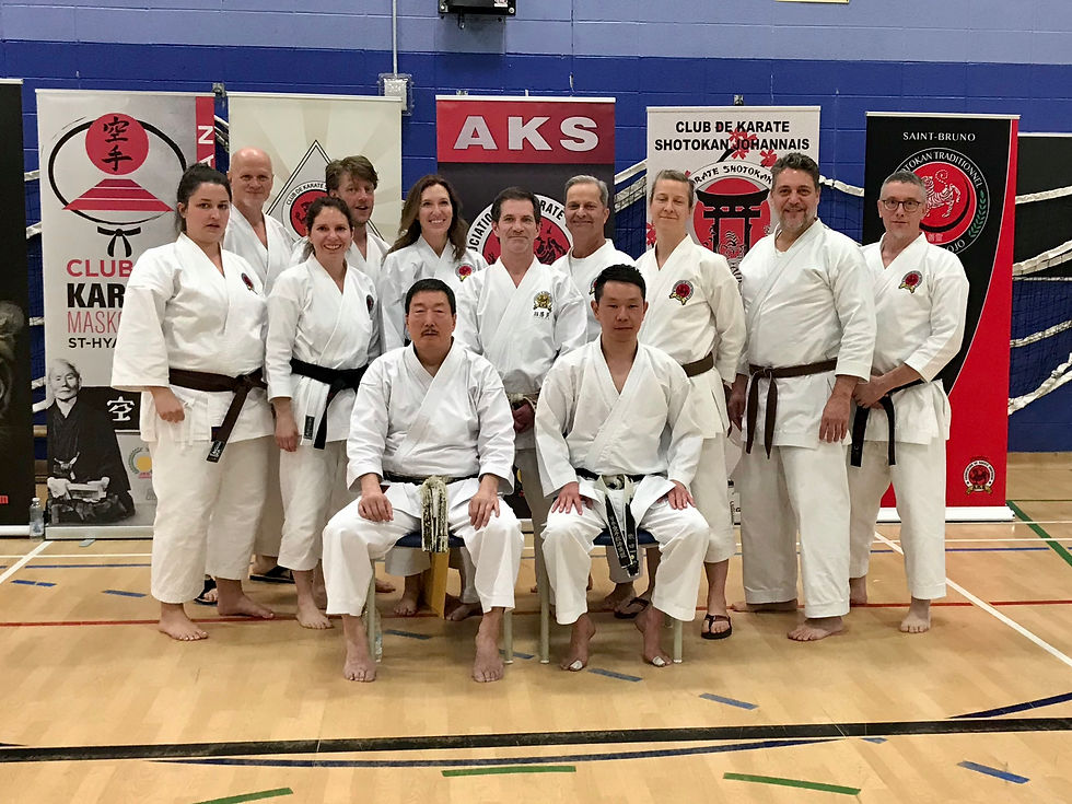 Membres du dojo Zenrei avec sensei Makita lors du camp d’hiver 2019