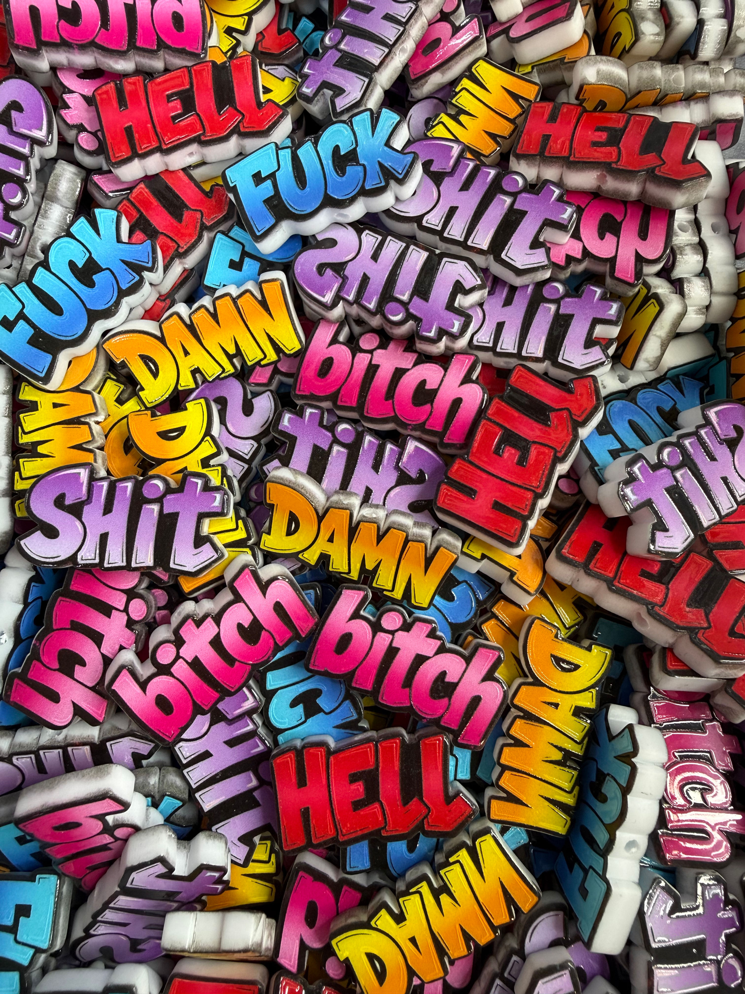 Curse Words Acrylic Focals