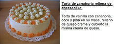 73. torta de zanahoria rellena de queso crema