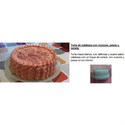 33. torta de calabaza con nueces, pasas y canela