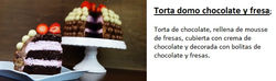 111. torta domo de chocolate y fresa