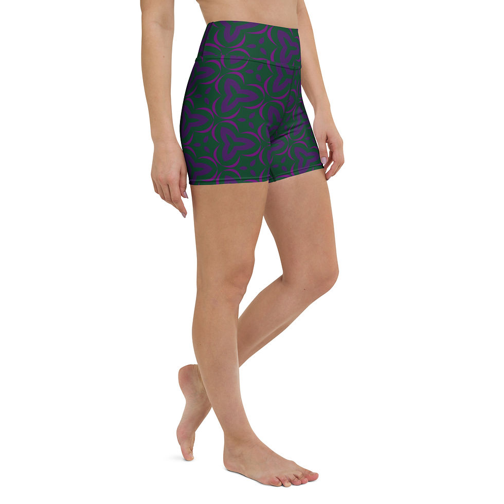 Thumbnail: Tangle Echoes Yoga Shorts