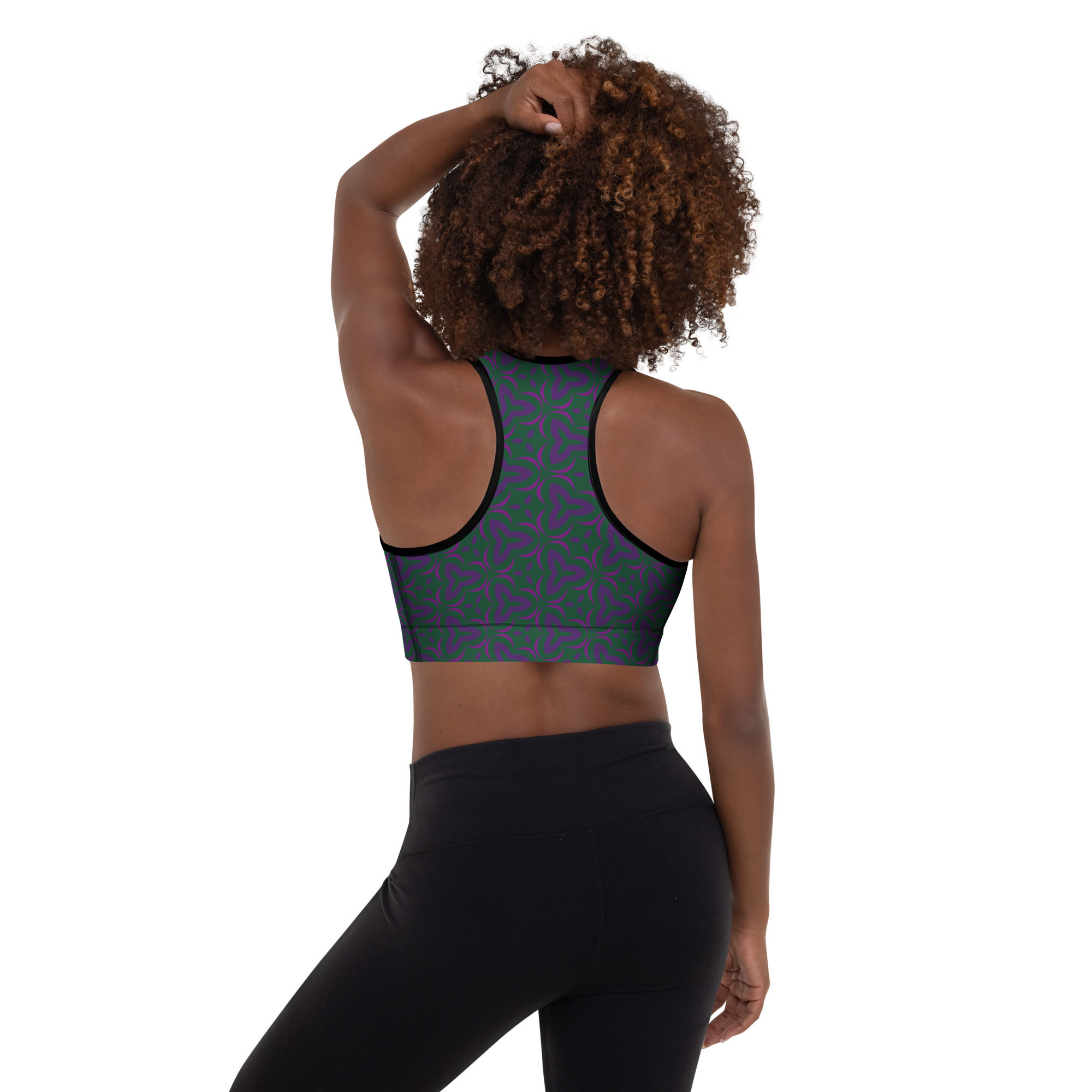 Tangle Echoes Padded Sports Bra