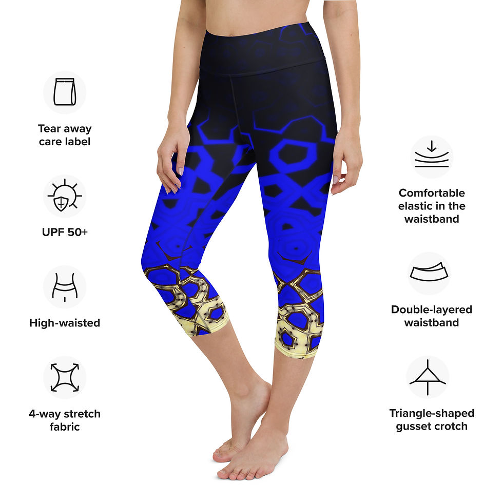 Thumbnail: Tangle Alive and Dead Yoga Capri Leggings