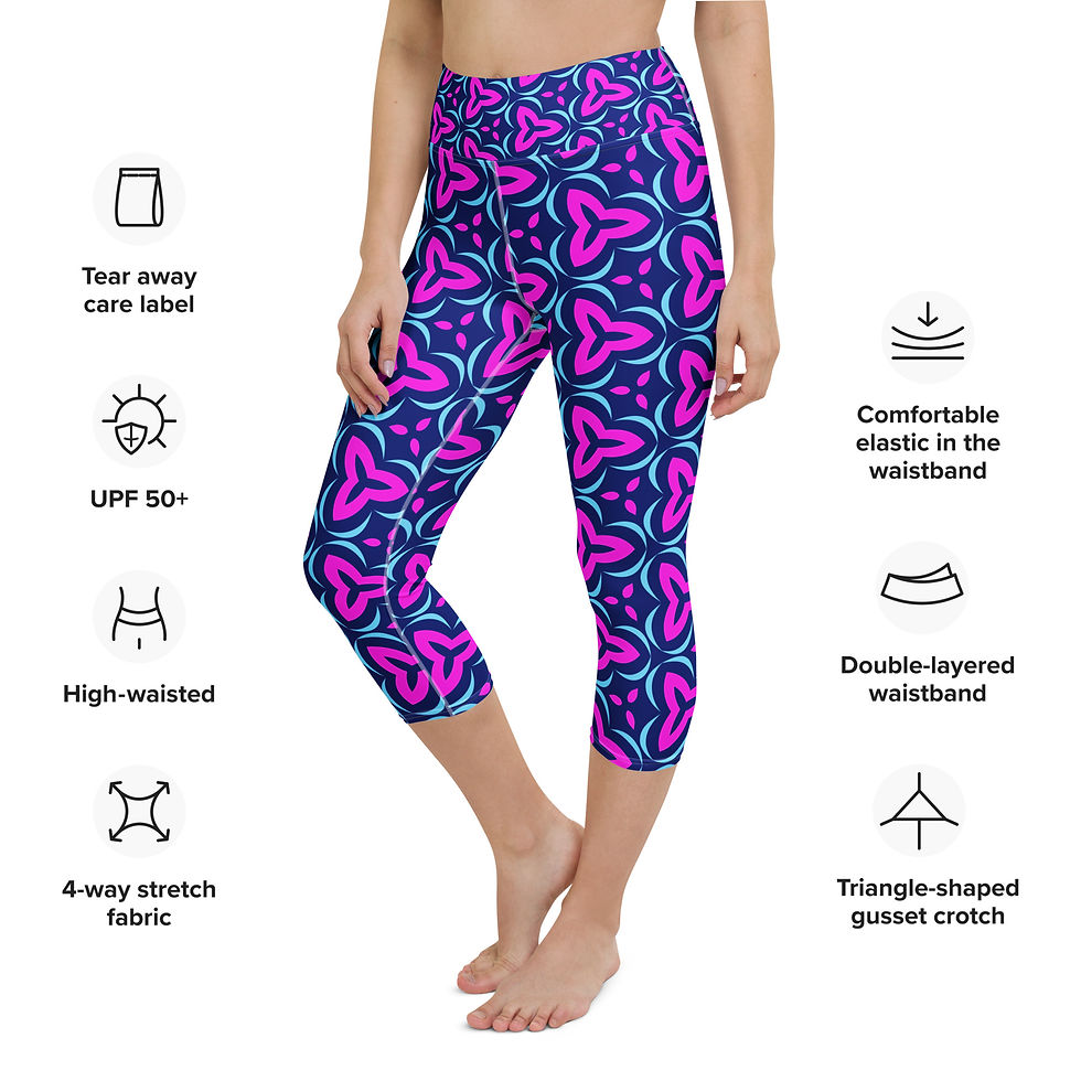Thumbnail: Quant Echoes Yoga Capri Leggings