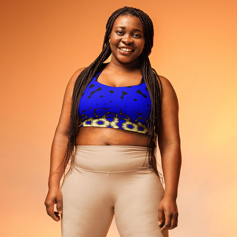 Thumbnail: Tangle Alive and Dead Recycled Longline Sports Bra