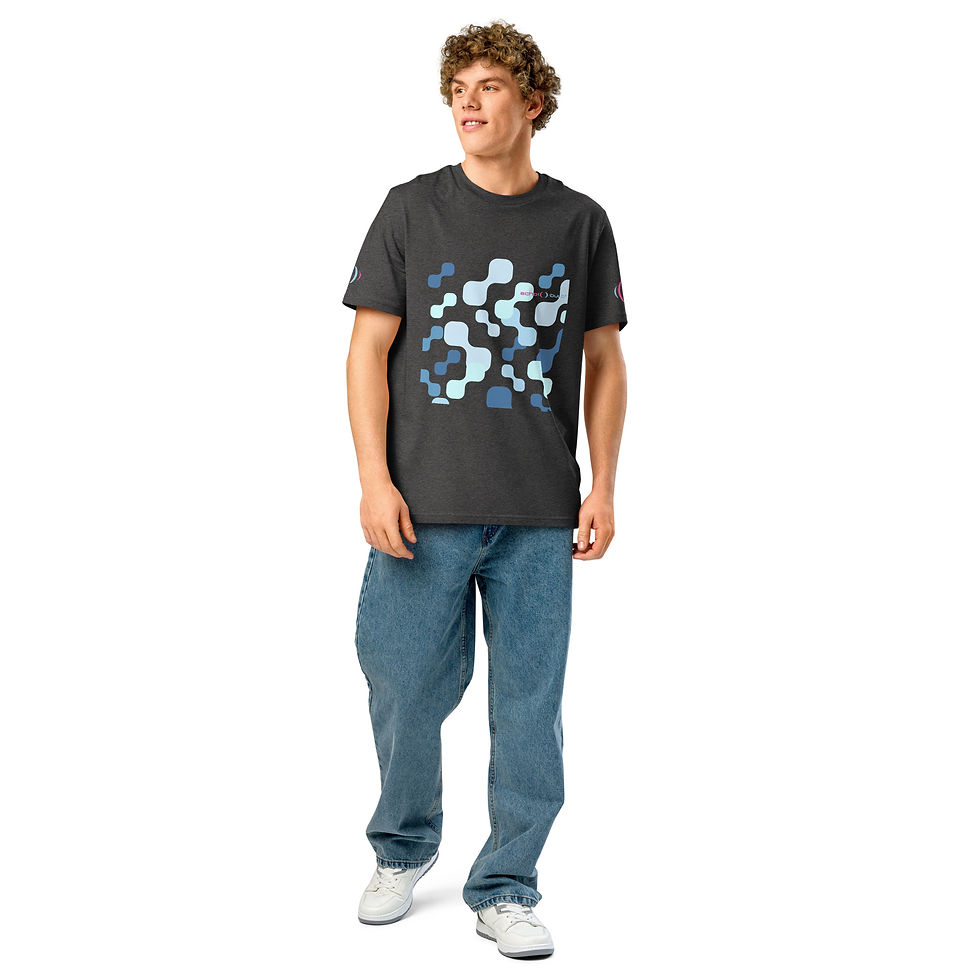 Thumbnail: Unisex organic ribbed neck t-shirt