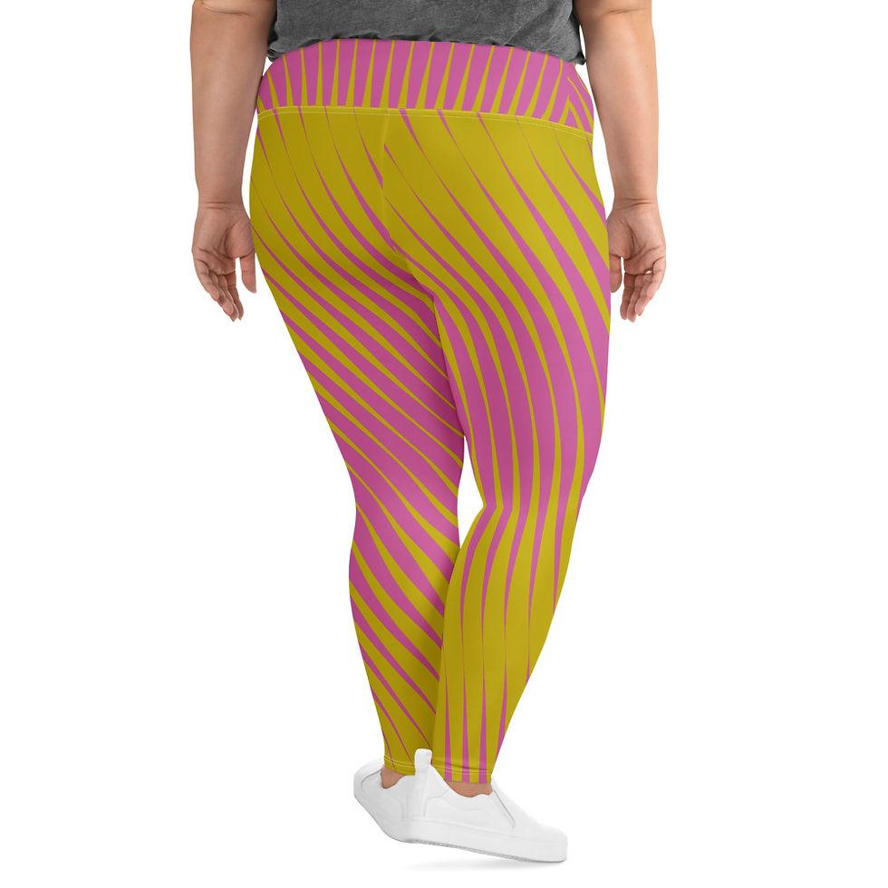 Thumbnail: Tangle Horizontal & Vertical Plus Size Leggings