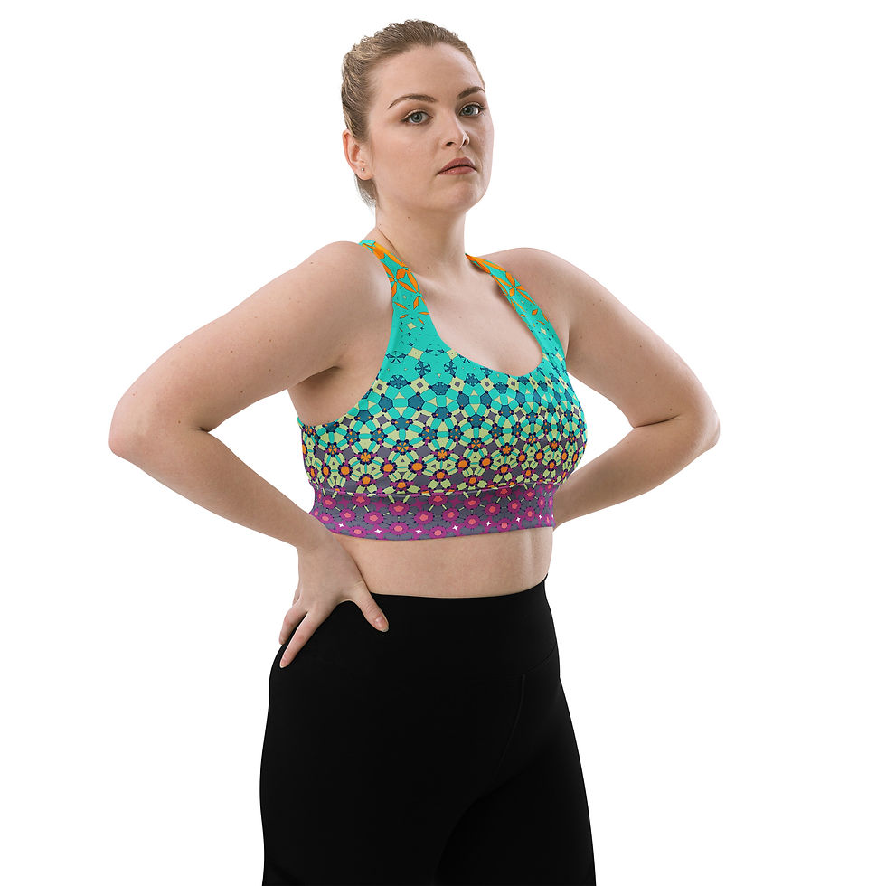 Thumbnail: Quant Sour & Sweet Recycled Longline Sports Bra