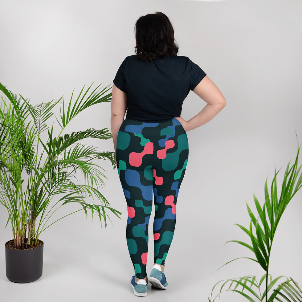 Thumbnail: Tangle Calm & Troubled Plus Size Leggings