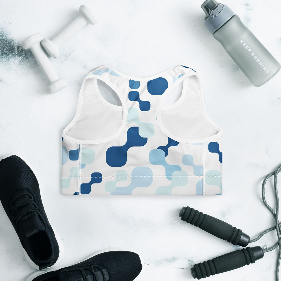 Thumbnail: Quant Calm & Troubled Padded Sports Bra