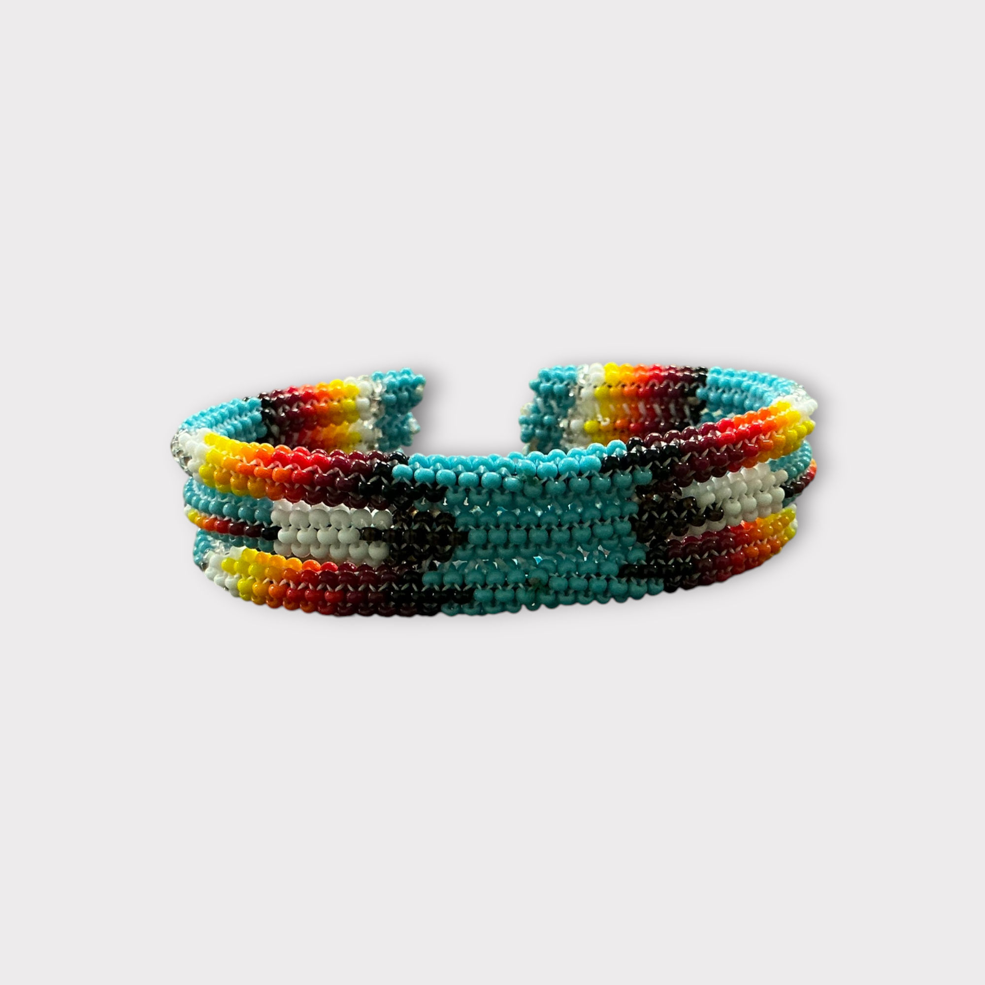 Blue beaded bracelet 