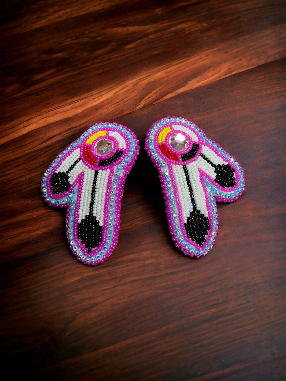 Beaded Hair Barrettes