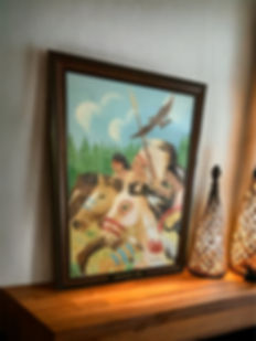 Warriors Ride - Framed Print by John Beheler