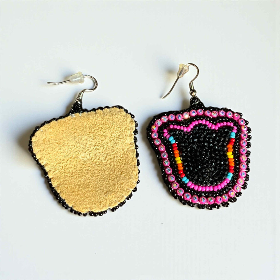 Thumbnail: Beaded Tulip Earrings