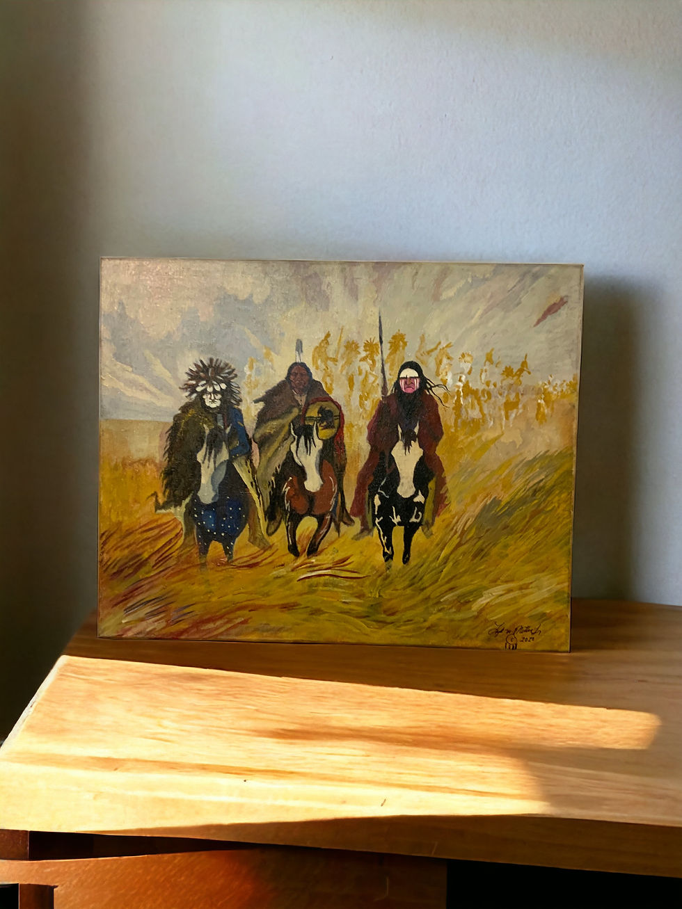 Canadian Exodus - Original by Lyle Miller Sr.