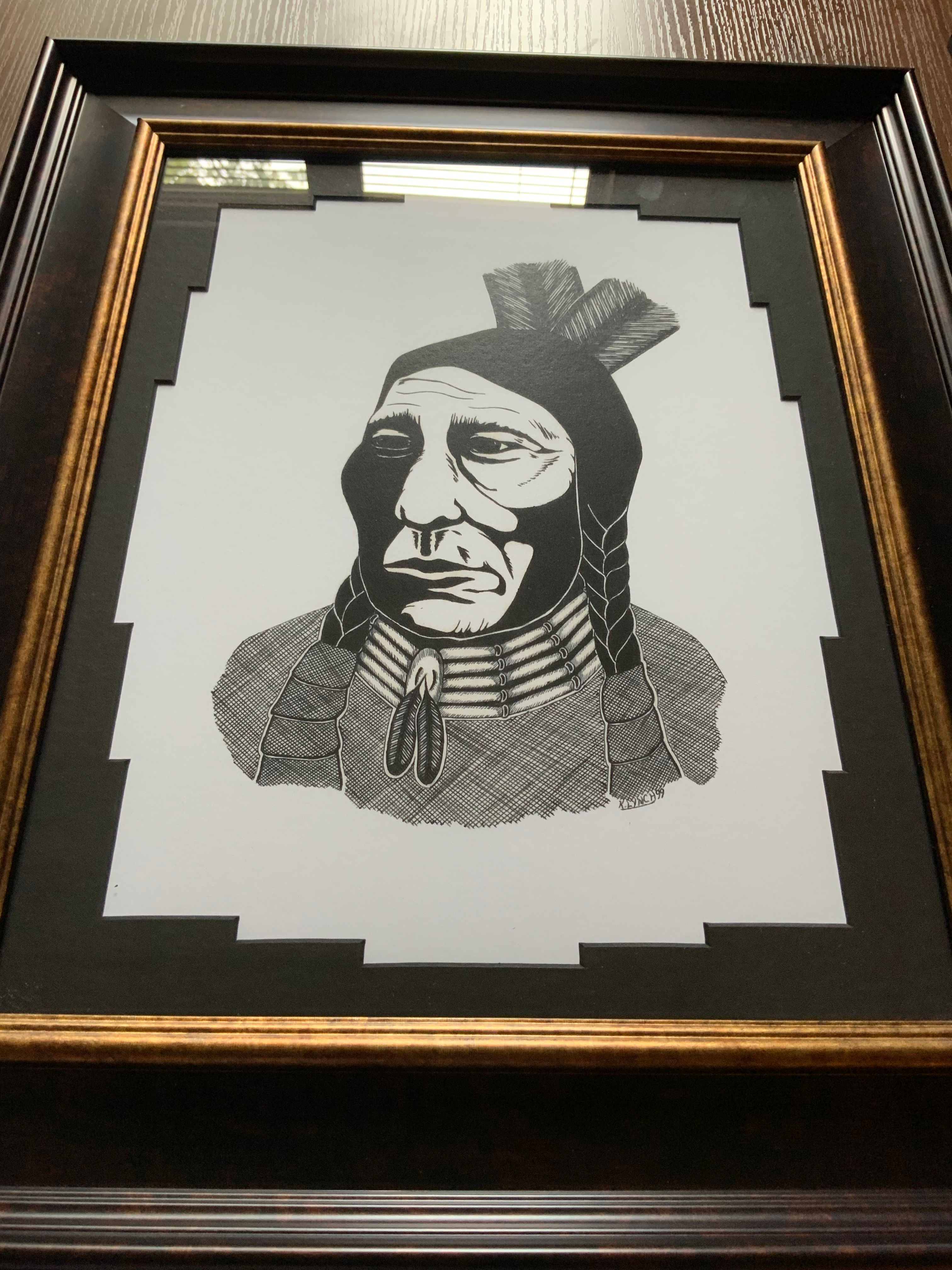 Native - Framed Print by Kenneth Lynch