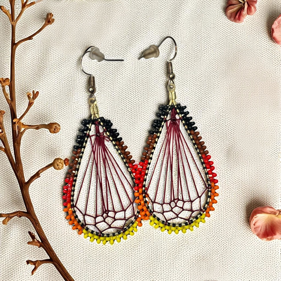 Teardrop Dreamcatcher Earrings 