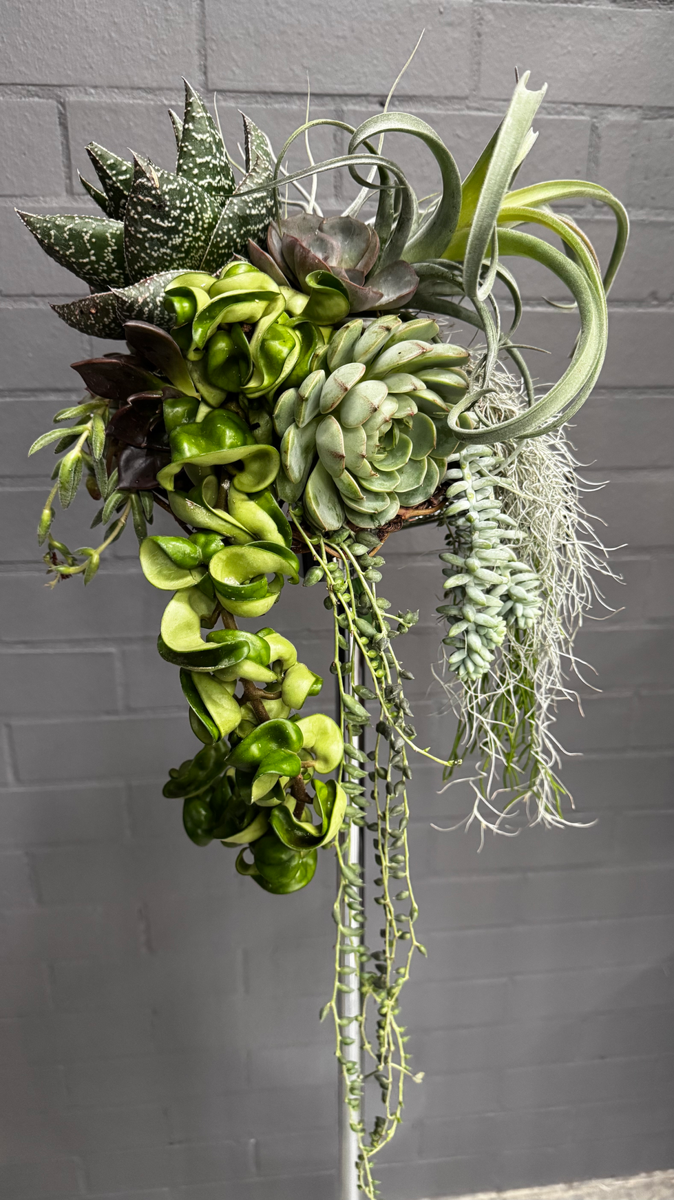 Vegetative Trailing Wedding Bouquet