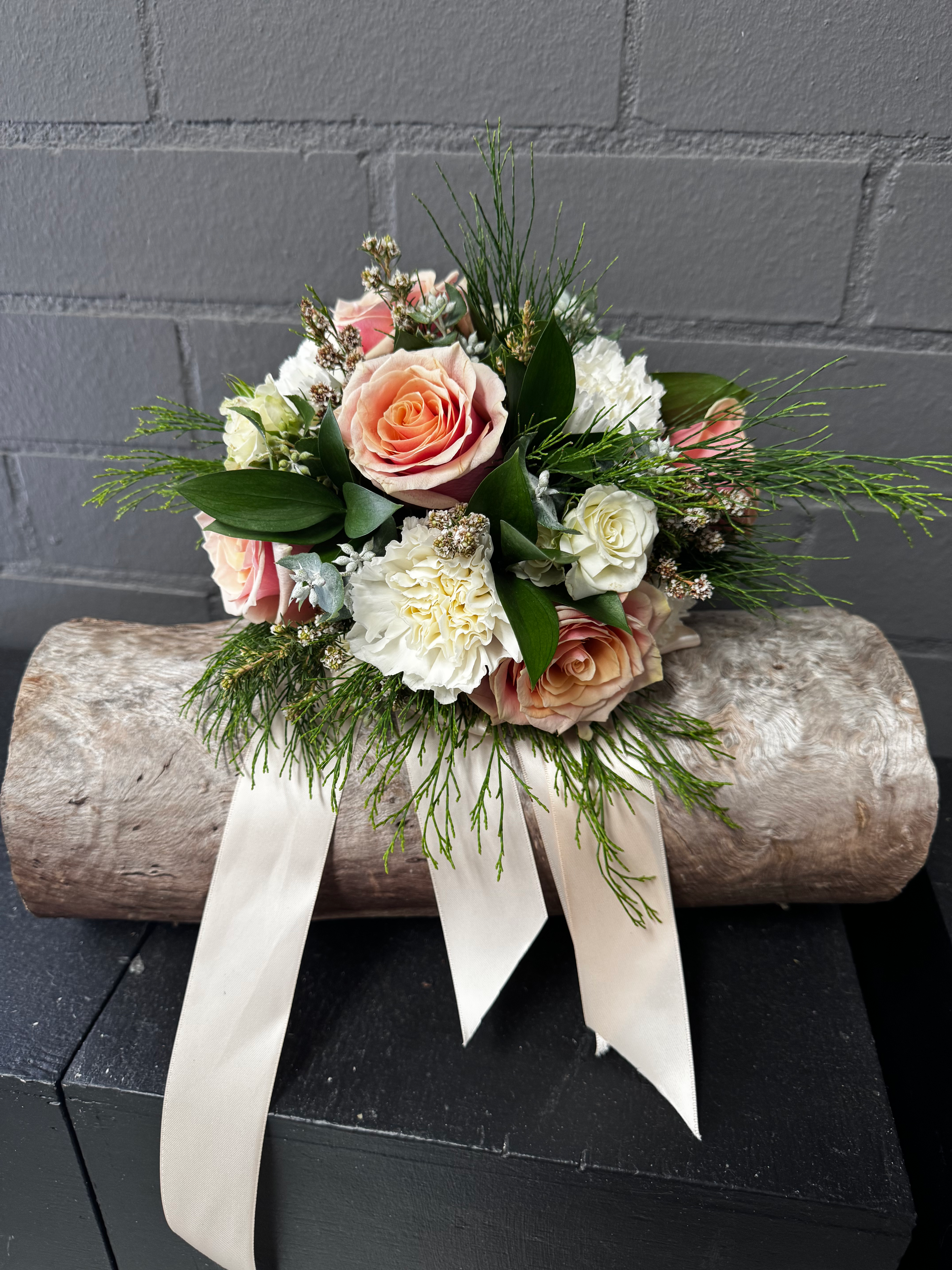 Blush Posy Bridesmaids Bouquet