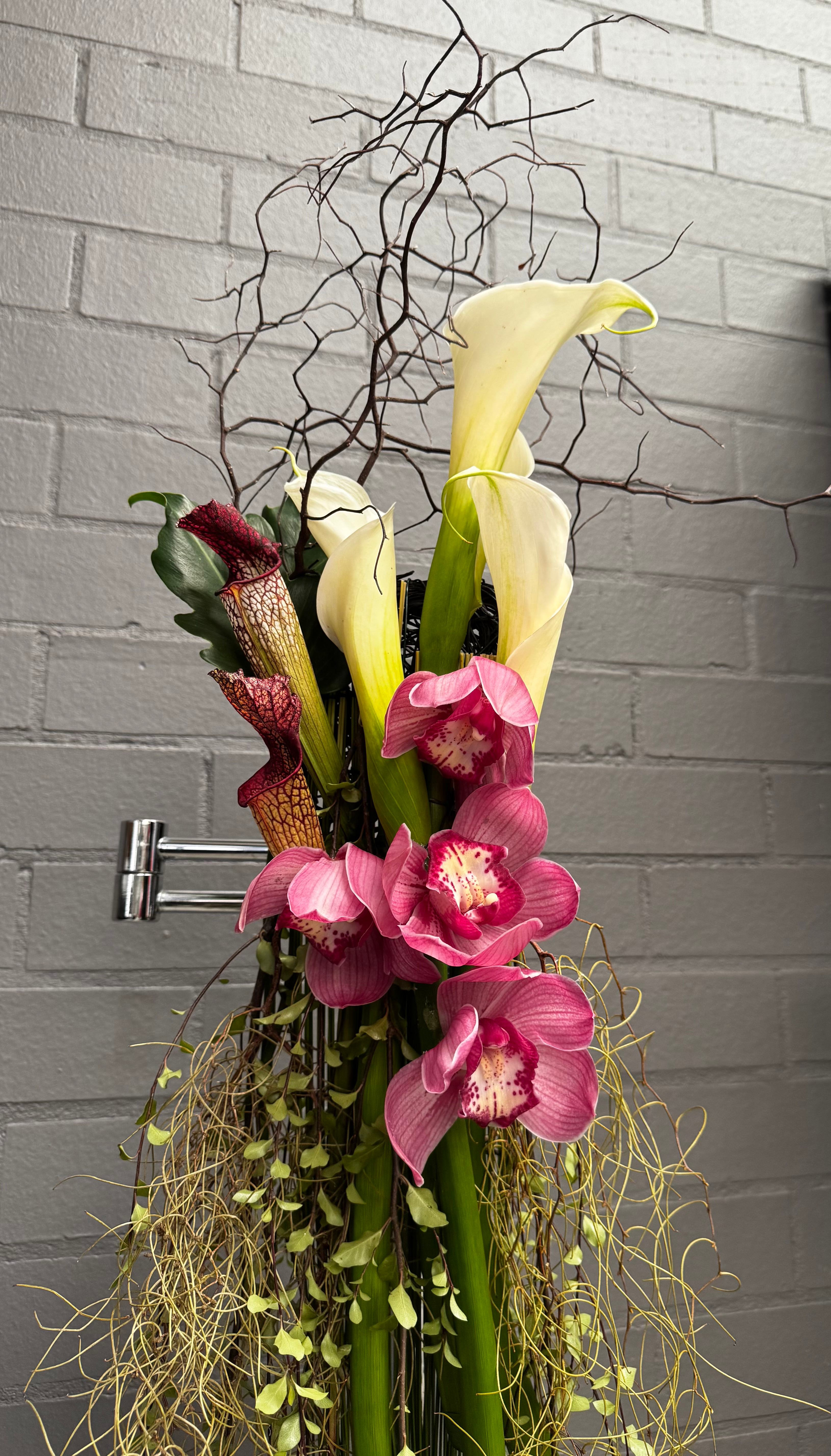Vibrant Parallel Wedding Bouquet