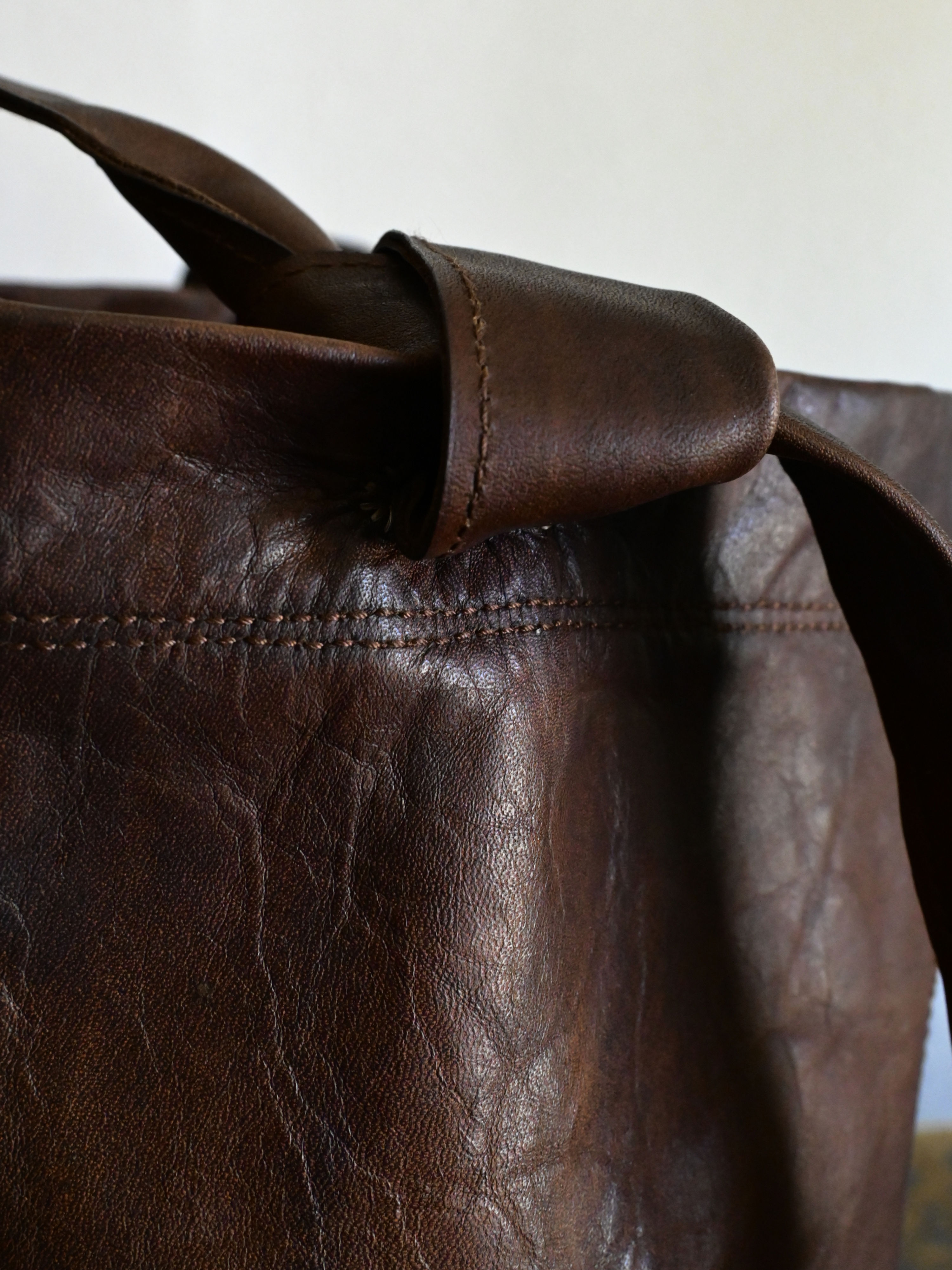 Hand Dyed Leather Shoulder Bag "529"