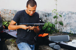 Gravação na Favela
