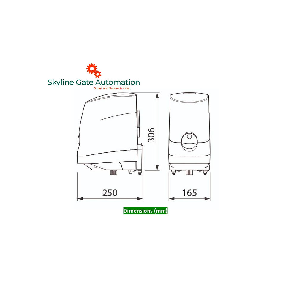 Thumbnail: V2 ZORUS Electric Gate Motor Dimensions