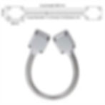 Stainless steel door loop cable protector for electric locks & mag locks wiring