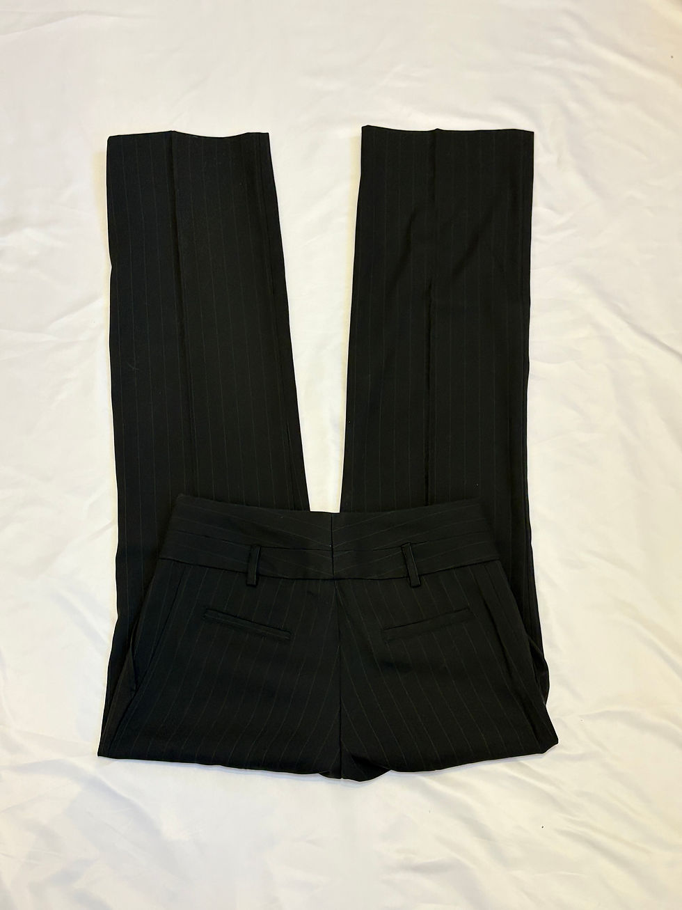 Thumbnail: Pinstripe Low-rise Trousers - size small (UK8)
