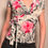 Thumbnail: Floral wrap top - size small