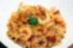 Wok met scampi en noedels