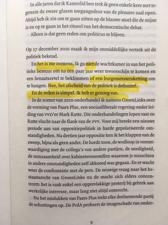 Vandaag gaat het over politiek.