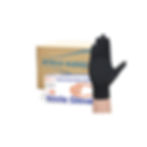 Black powder-free nitrile examination gloves 5.0g thick in 1000pcs carton