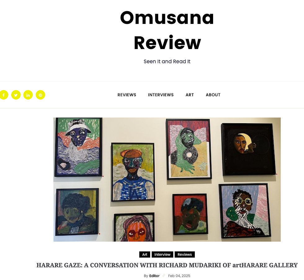 Harare Gaze - artHARARE at 1-54 London