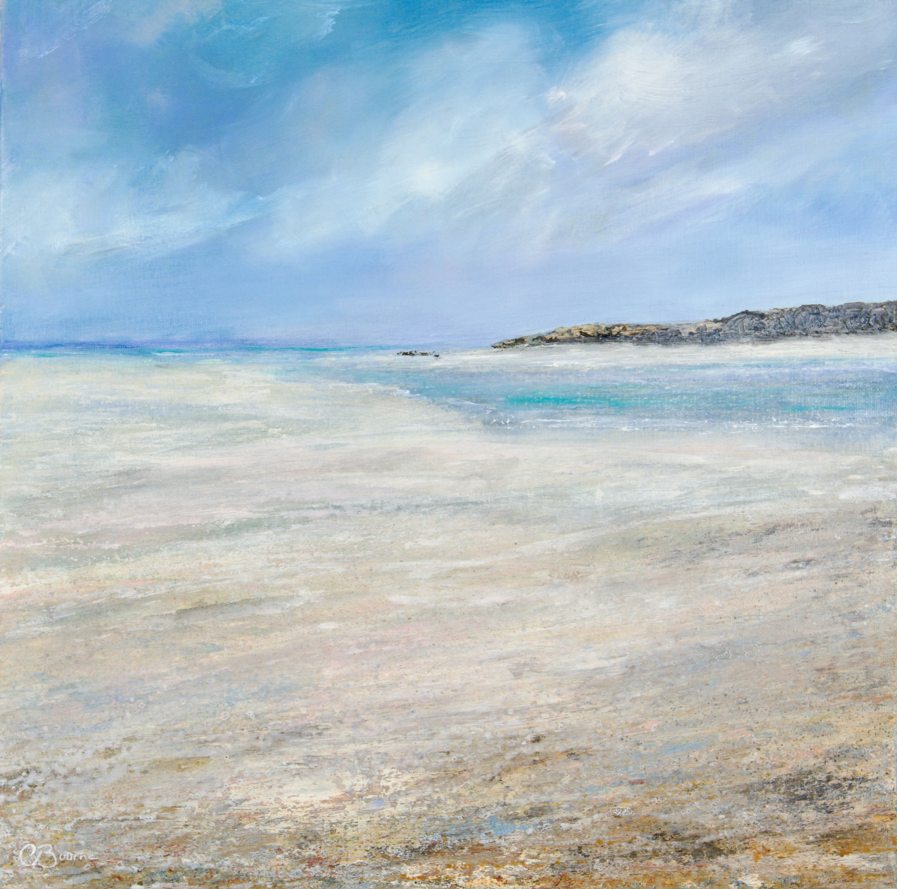 Flowing To The Sea  51x51cm