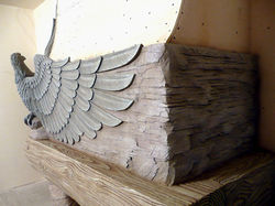 оригинальное решение отделки камина