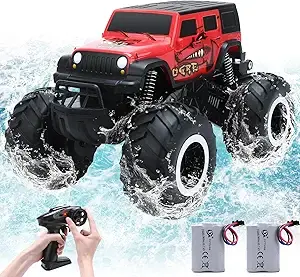 Miniatura: Carro Radio Control JJRC Modelo Q127 ANFIBIO contra agua y arena 4x4 de alta velocidad ideal para niños
