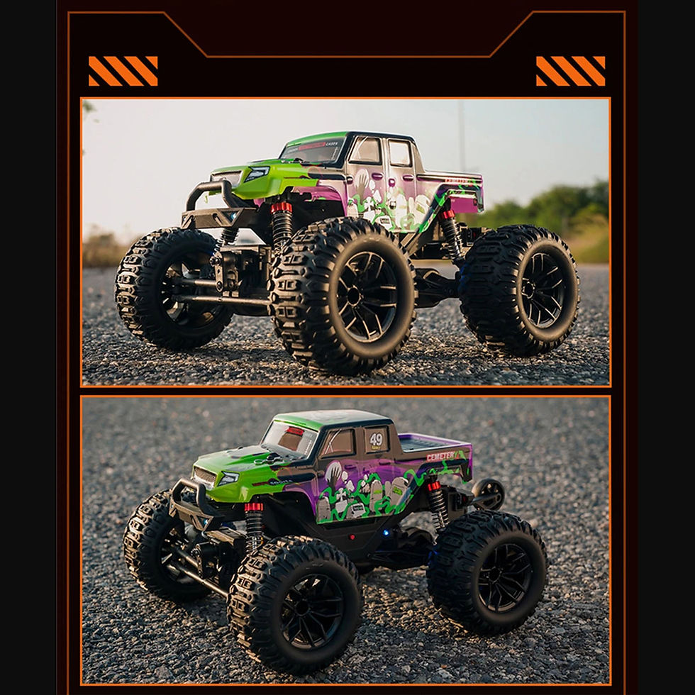 Miniatura: Suspensión independiente de doble horquilla y chasis sellado RC JJRC