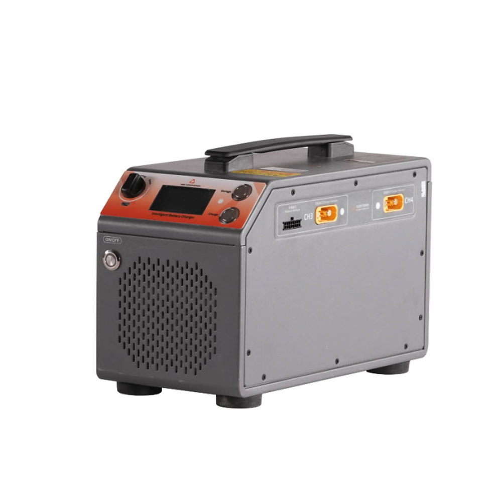 Miniatura: Accesorios del drone ABZ L30 incluyendo baterías, cargadores dobles y kit de repuestos