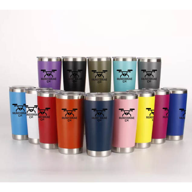 VASO TERMICO 20 ONZAS ACERO INOXIDABLE DOBLE PARED FRIO-CAL CON IMPRESION LASER