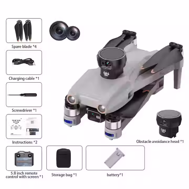Miniatura: NUEVO Drone M108 ,Pantalla Tactil, Sensor Obstaculos,3km alcance, 30 Min
