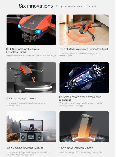 Miniatura: Drone X22 de la marca JJRC en venta Costa Rica drone 6 km de alcance 30 minutos de vuelo