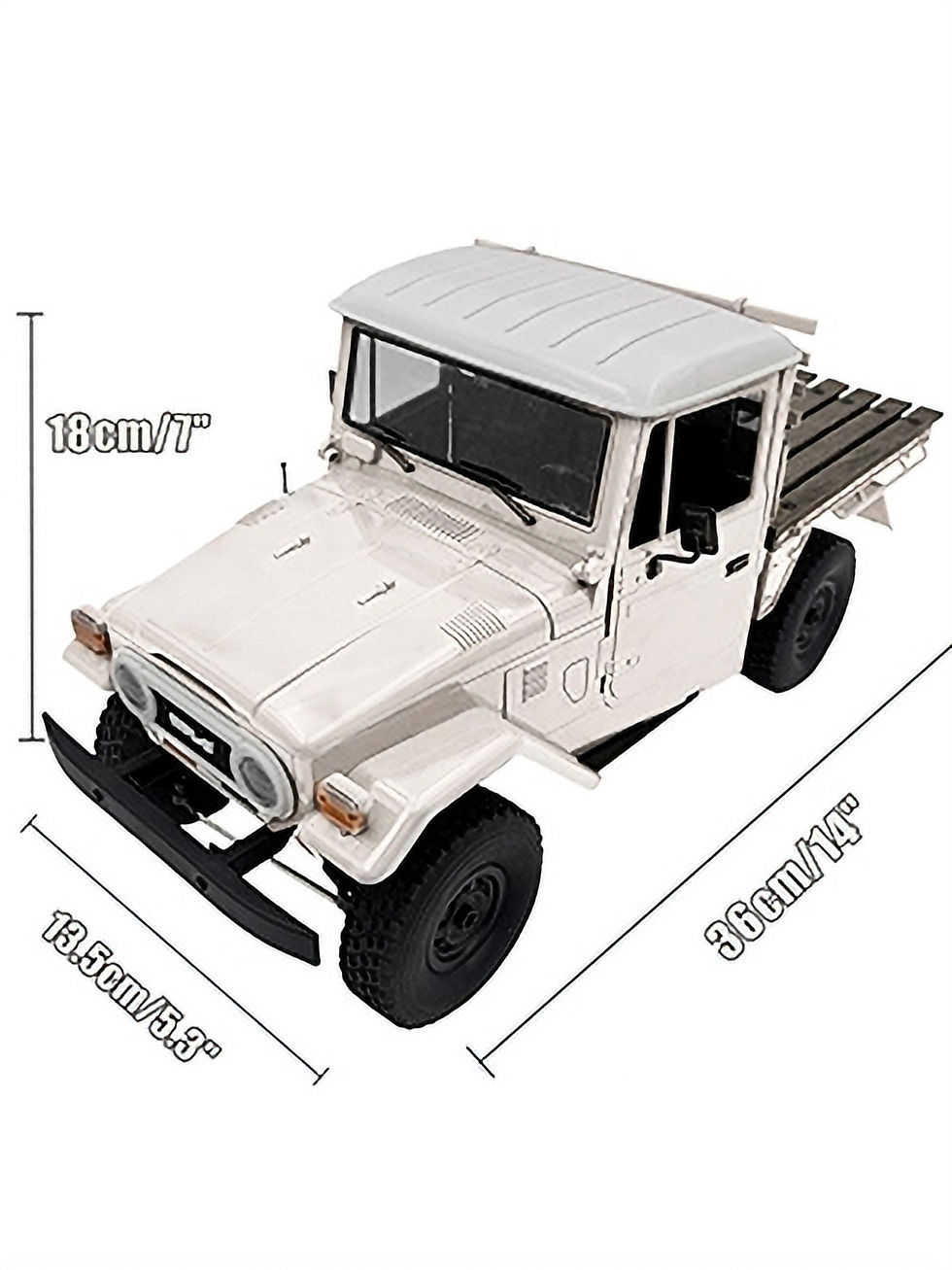 Miniatura: Diferencias entre WPL C34 y WPL C44 pick-up militar y civil