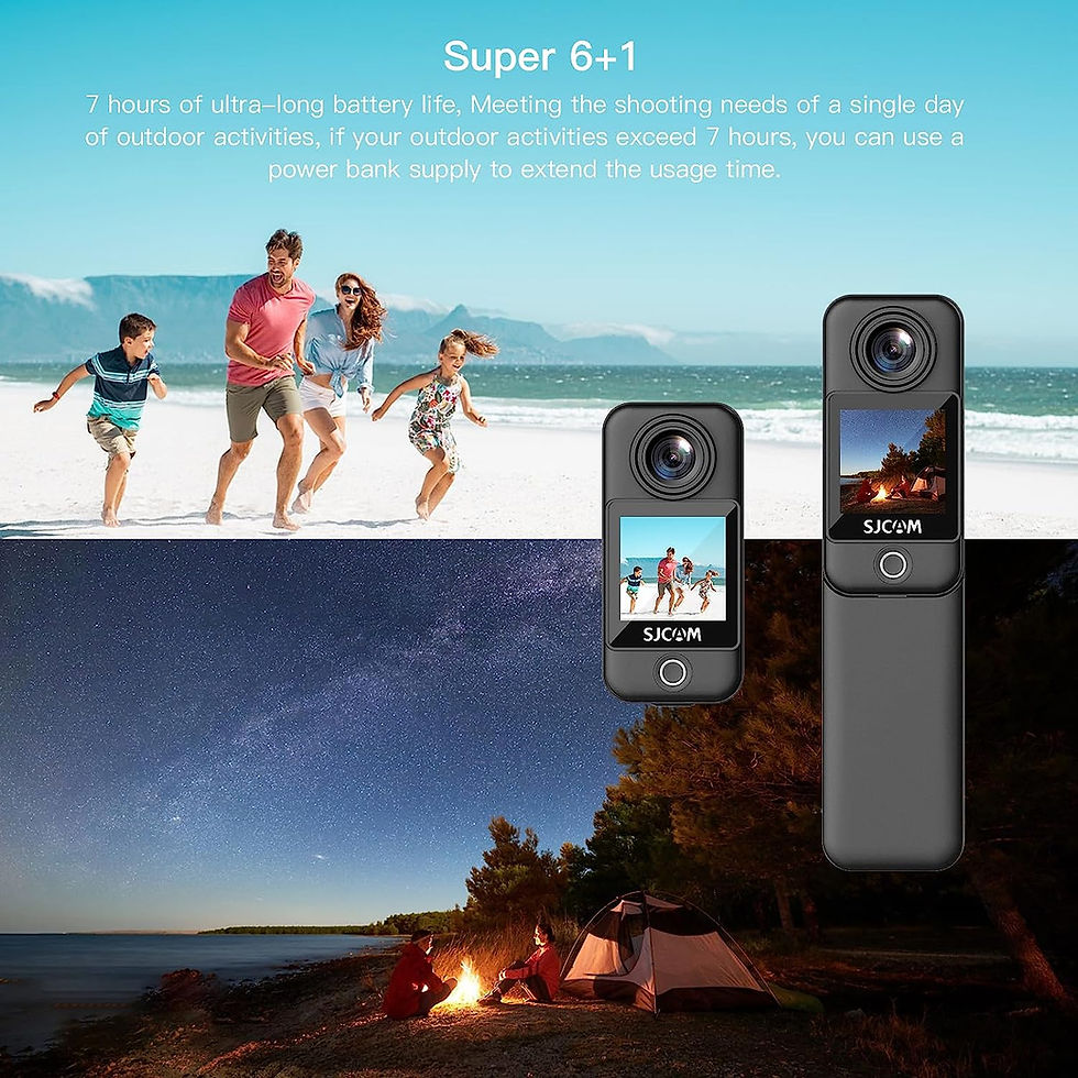 Miniatura: Cámara de bolsillo SJCAM C300 Pocket 4K 20MP ideal para vlogs y viajes.