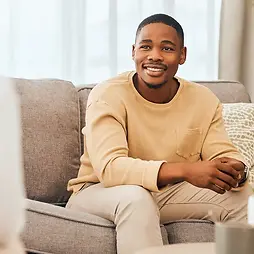 black male in twenties receiving therapy