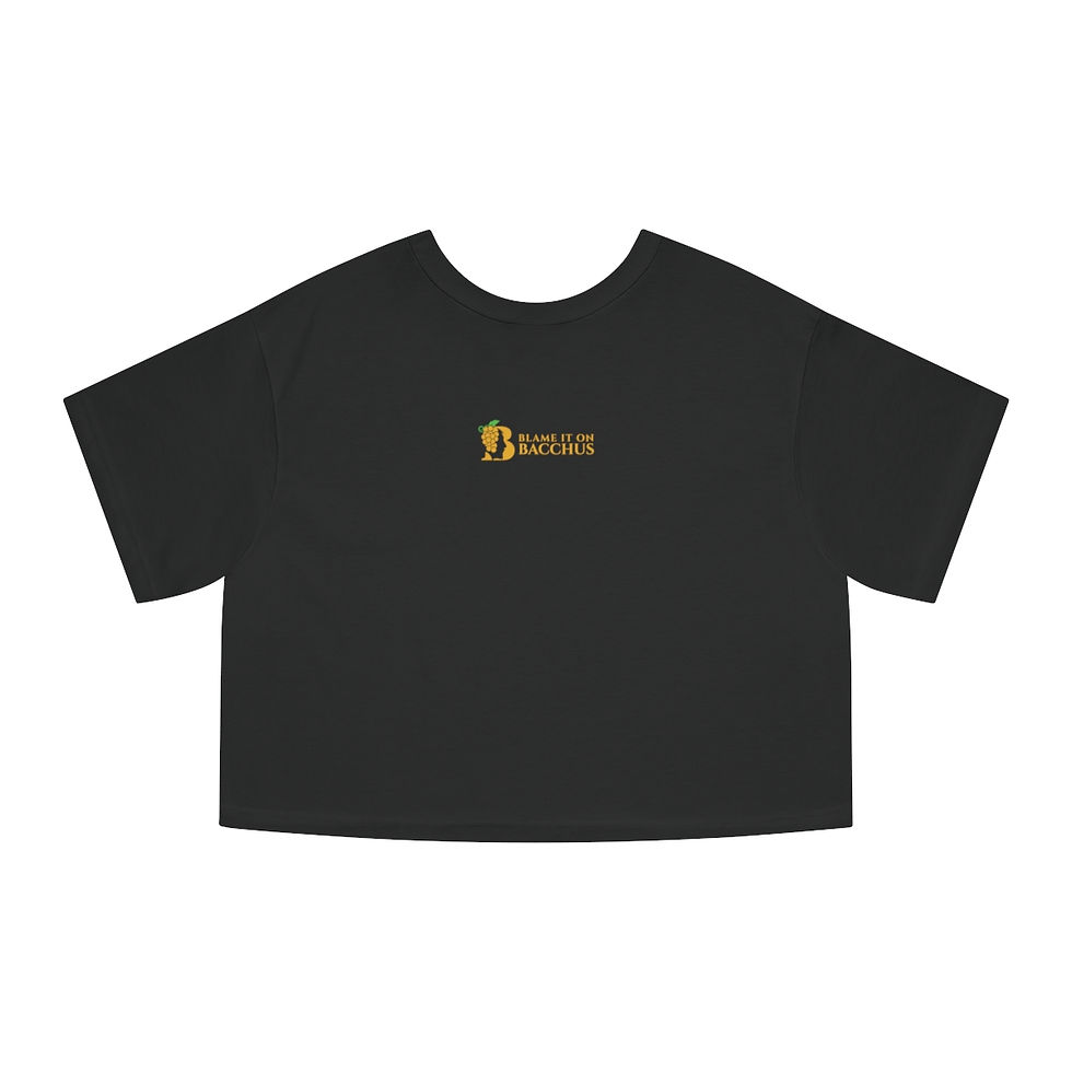 Thumbnail: Women's Grapes & Wines Series Cropped Tee: Pinot Gris