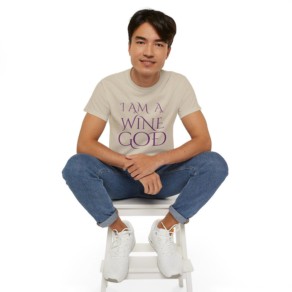 Thumbnail: Men's Wine God Tee - Light Purple