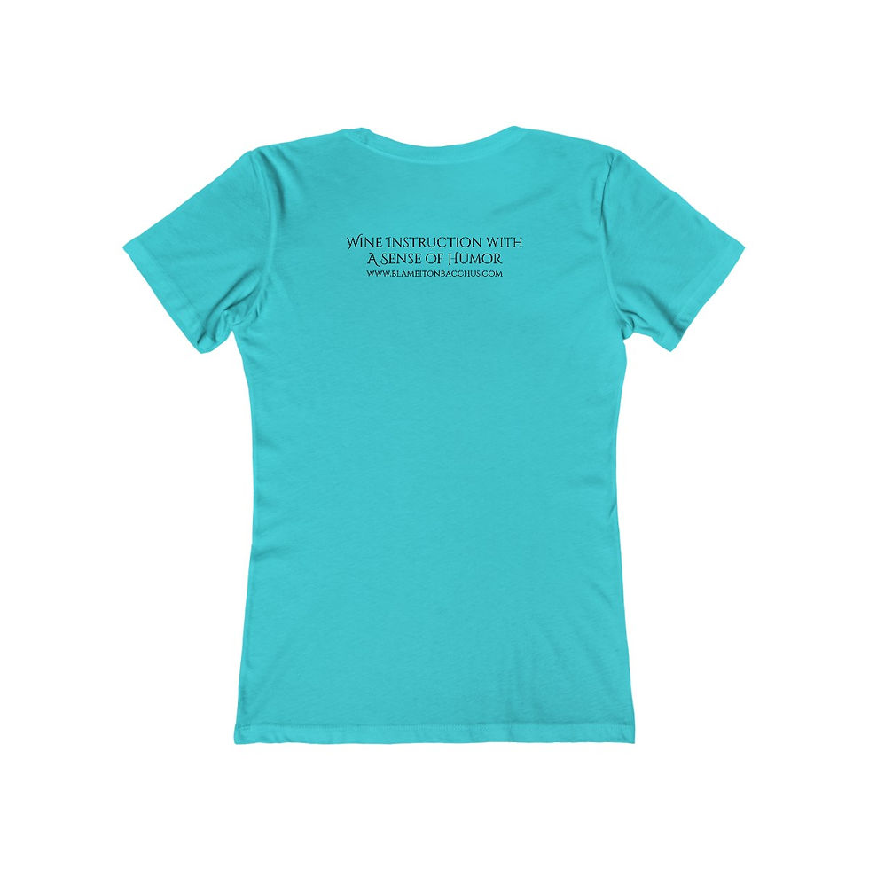 Thumbnail: Women's Blame It On Bacchus™ Logo Tee - Black